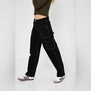 GARAGE - Y2K Women’s Straight Leg Streetwear Casual Preppy Brown Cargo Pants
